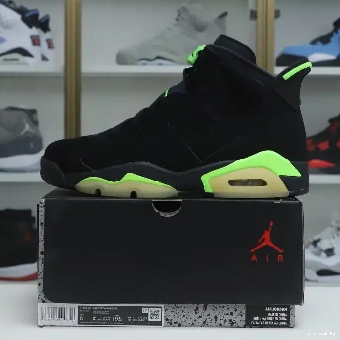 6 Kimikick AIR 'ELECTRIC GREEN' JORDAN RETRO 0721
